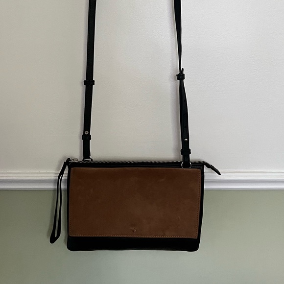 Zara Leather & Suede Crossbody Bag - Picture 2 of 12